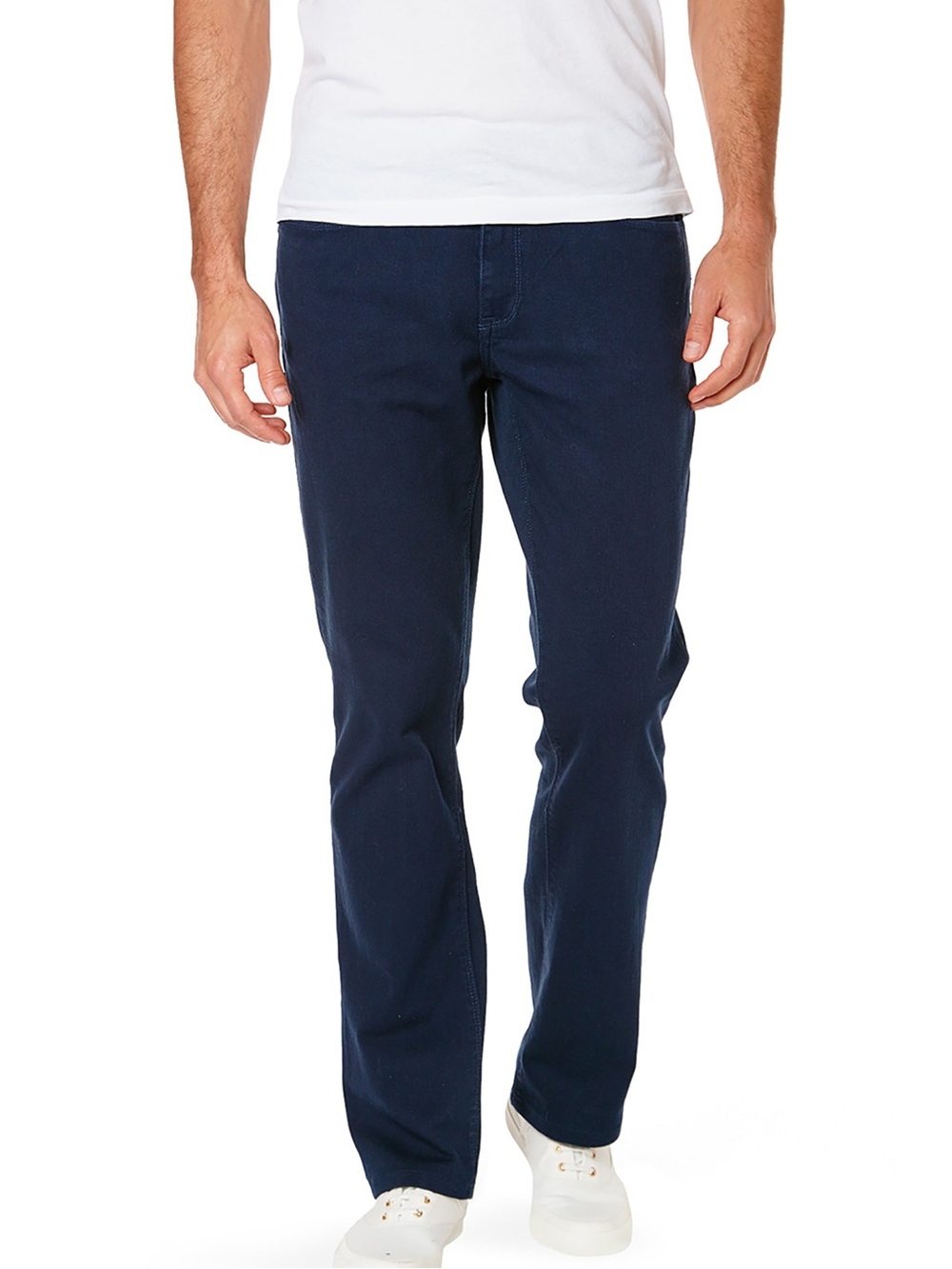 Mott & Bow Men’s Straight Mercer Jeans Blue Classic Minimalist Neutral 36x34